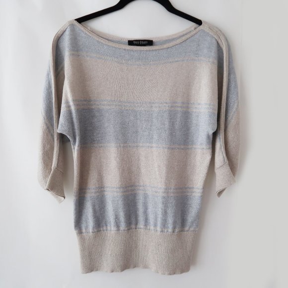 SOLD |WHBM | Dolman Bateau Stripe Pullover - Picture 3 of 8